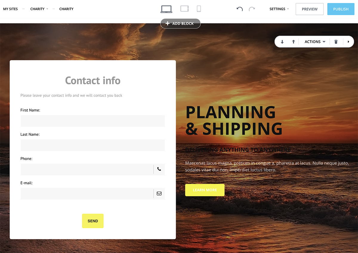 Bitrix 24 CRM, web forms, email marketing
